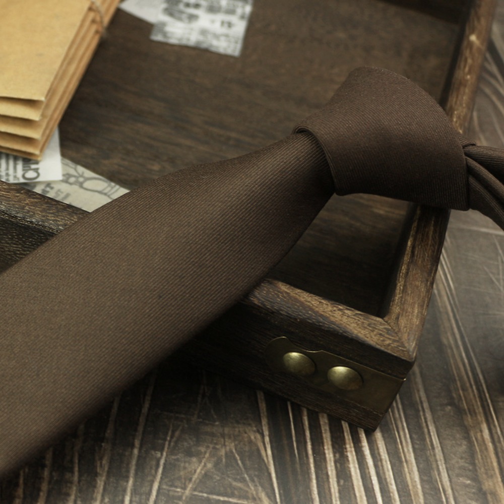 Women Accessories Business - Solid Color Neck Tie Adjustable Cotton