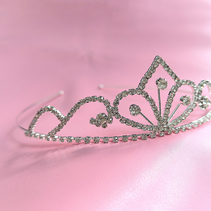 Women'S Vintage Accessories - Silver Color Rhinestone Bridal Crown Luxury