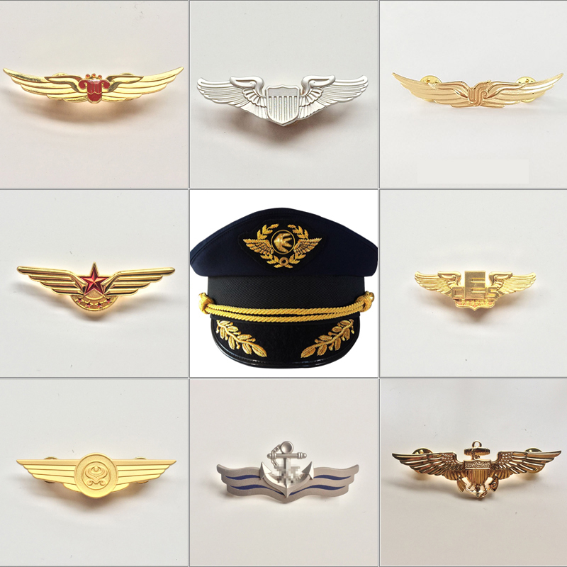 Women Accessories Business - Captain Uniform Metal Cap Badge Men