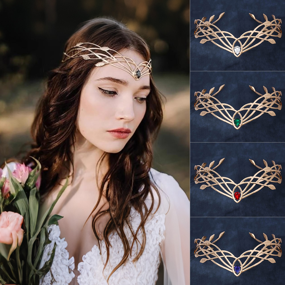 Women Accessories Aesthetic - Luxury Tiaras Headbands for Women Leaf