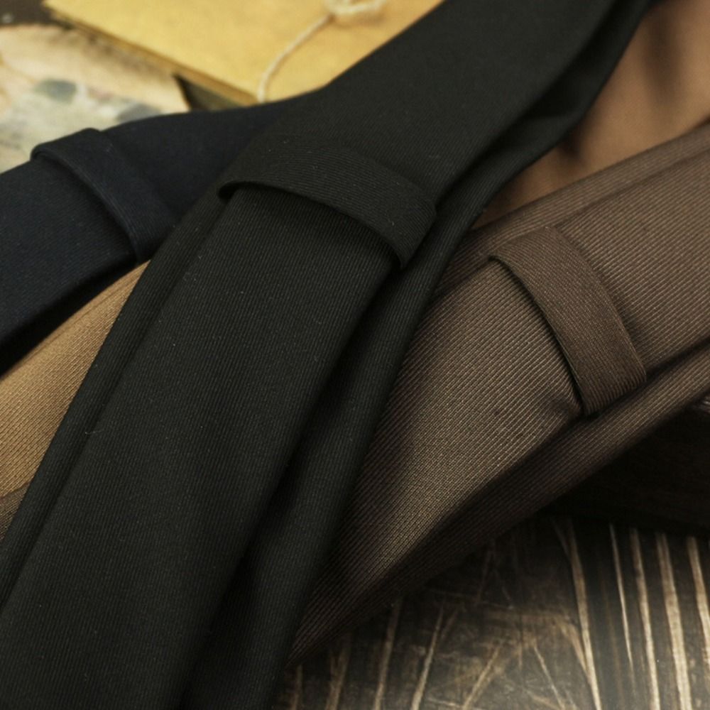 Solid Color Neck Tie Adjustabl - огляд і ціна Women Accessories Business