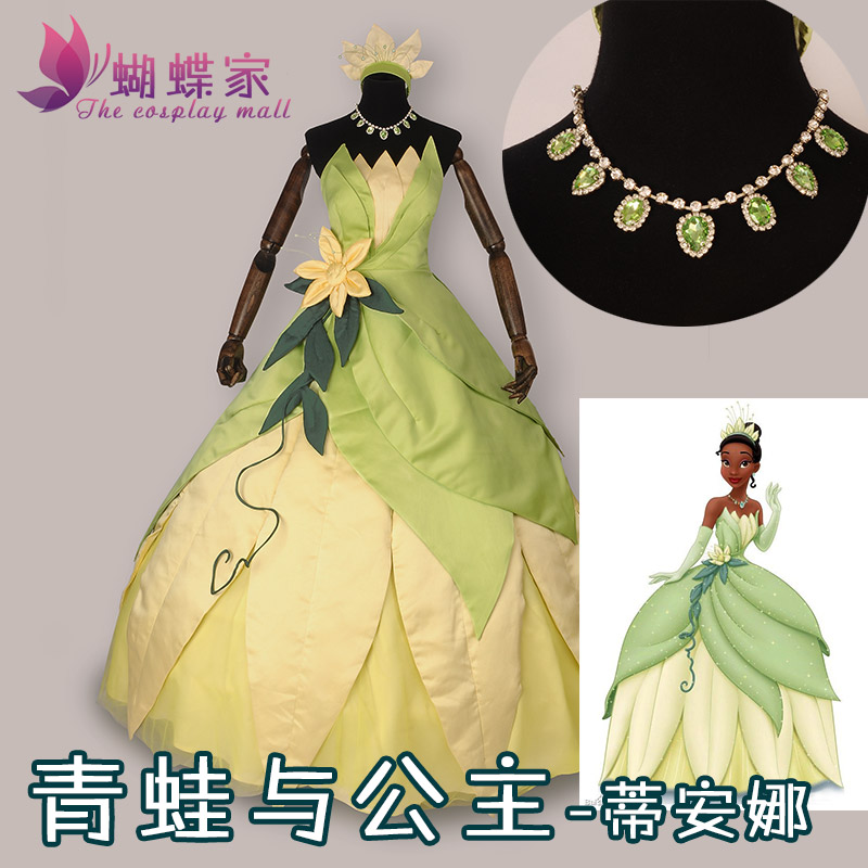 Princess Tiana Dress Cosplay C - огляд і ціна Women Accessories Aesthetic