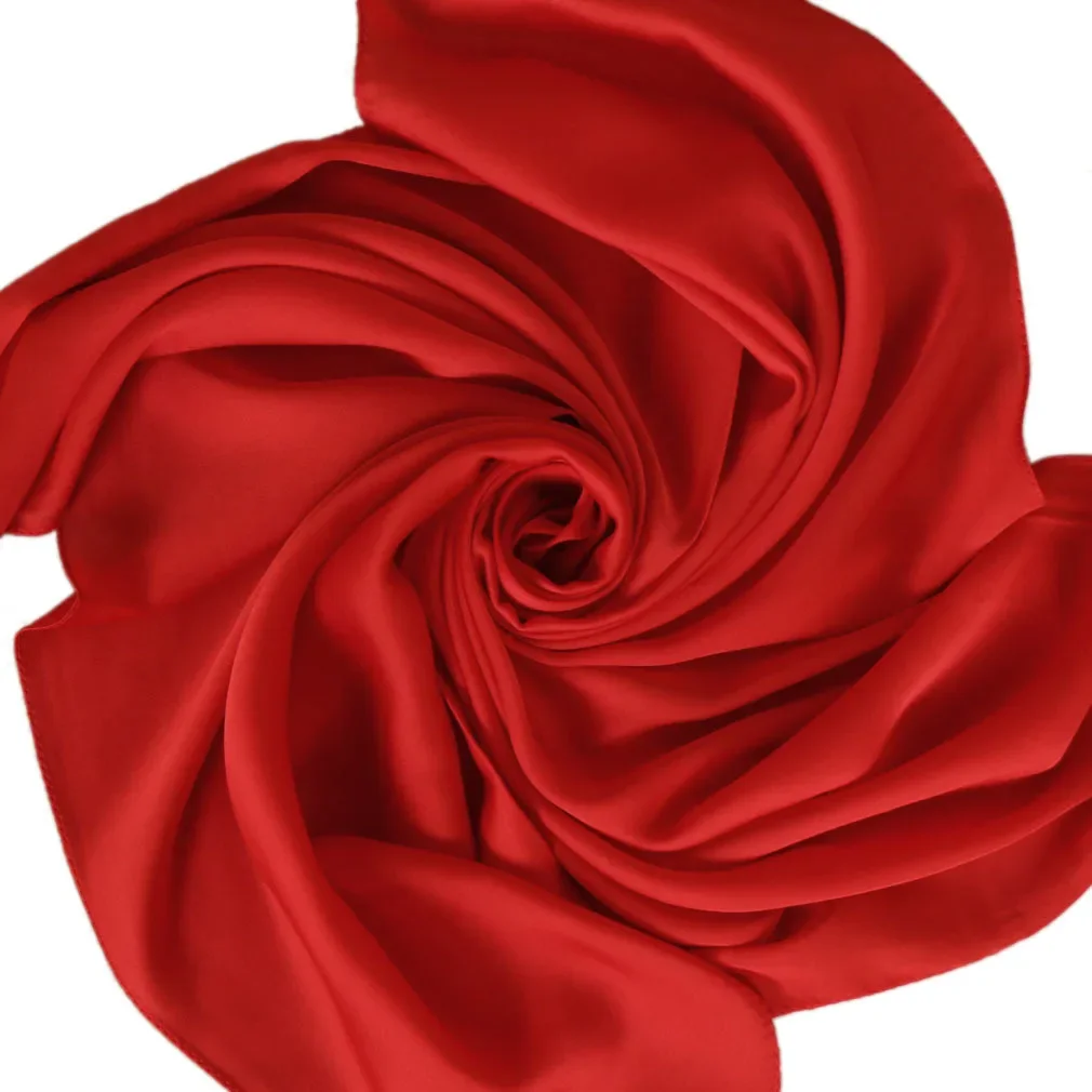 Satin Scarf Women 70cm Solid C - огляд і ціна Silk Scarf Square