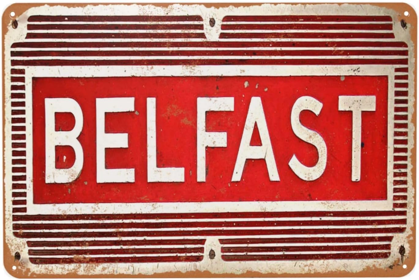 Vintage Metal Sign, Belfast Ti - огляд і ціна Women Accessories Poster