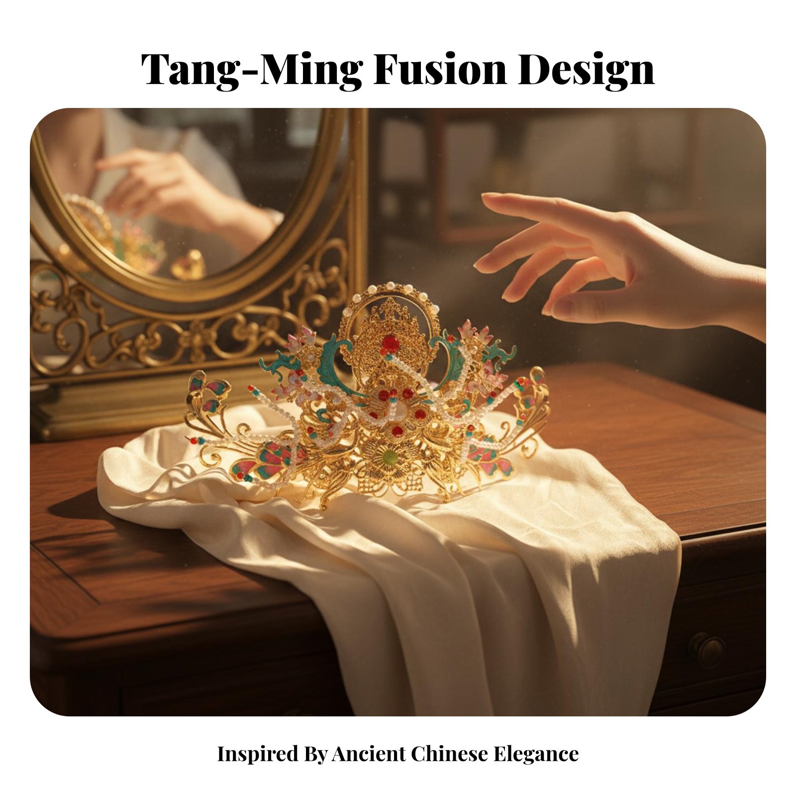 Traditional Chinese Hair Crown - огляд і ціна Women Accessories Aesthetic