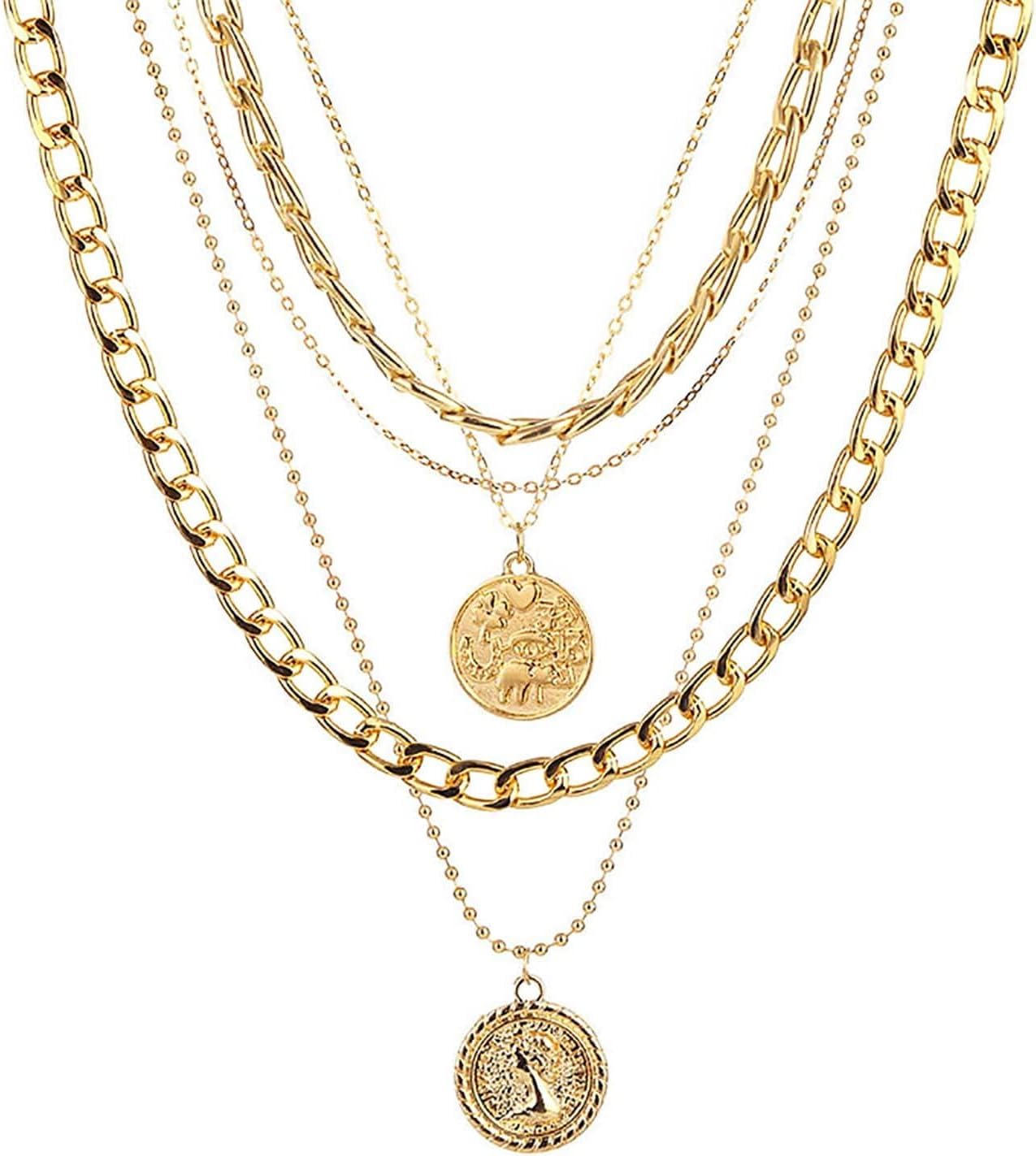 Layered Gold Pirate Necklace f - огляд і ціна Women'S Accessories In The 80S