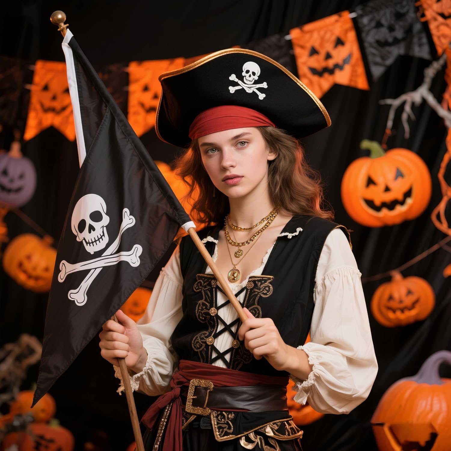 Layered Gold Pirate Necklace f - огляд і ціна Women'S Accessories In The 80S