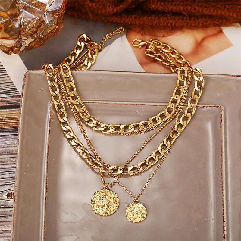 Layered Gold Pirate Necklace f - огляд і ціна Women'S Accessories In The 80S