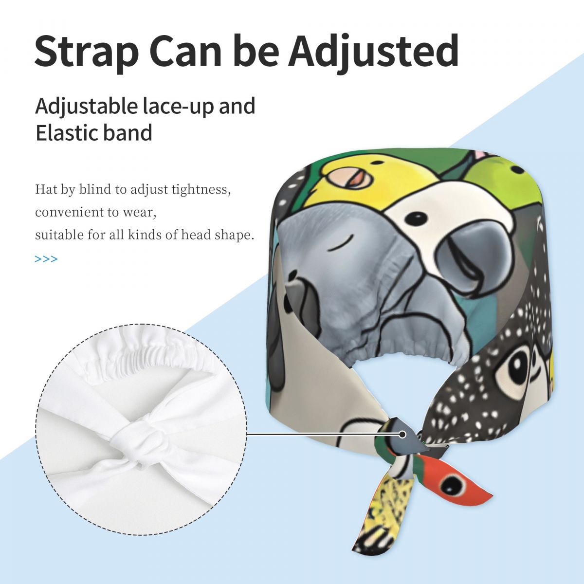 Scrub Caps Parrot Party Poster - огляд і ціна Women Accessories Poster