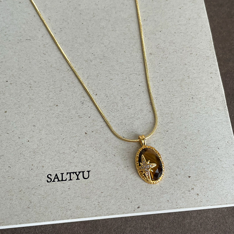 Minar Delicate Natural Stone T - огляд і ціна Coin Necklace Delicate