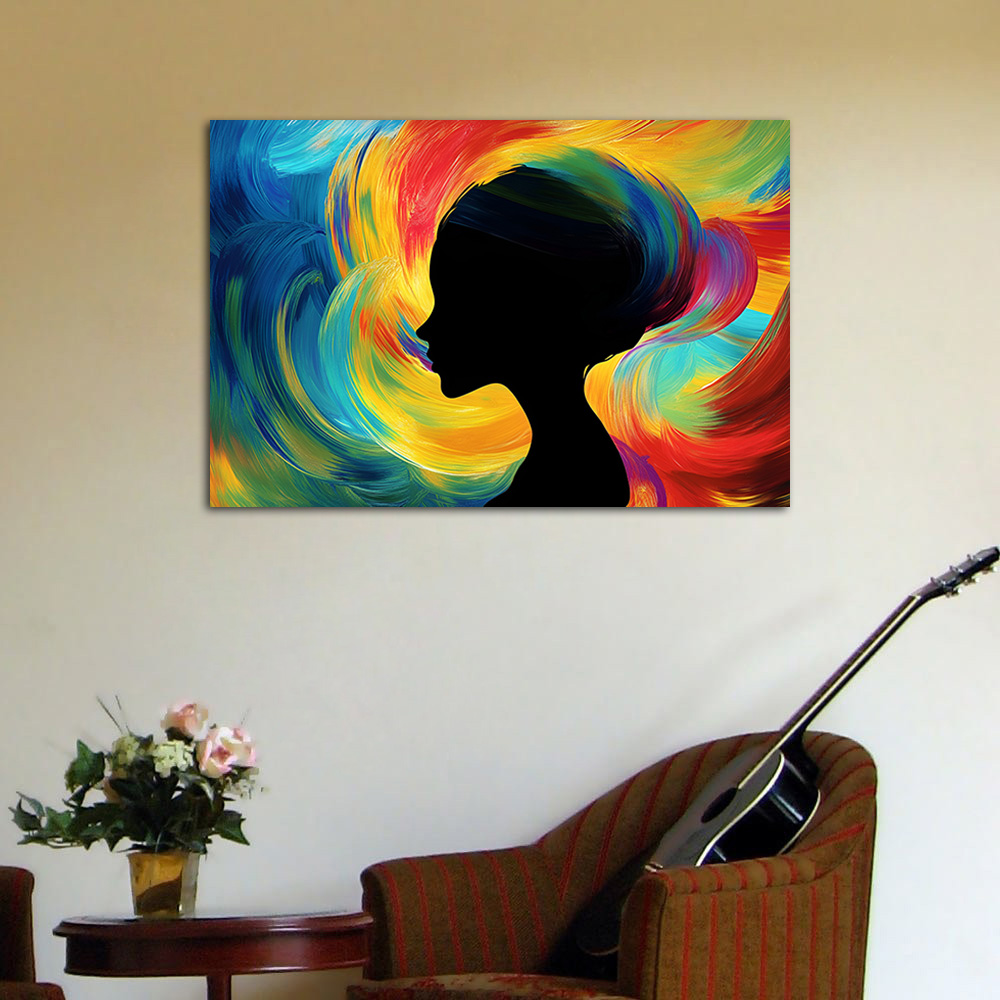 Colorful Artwork Abstract Woma - огляд і ціна Women Accessories Poster