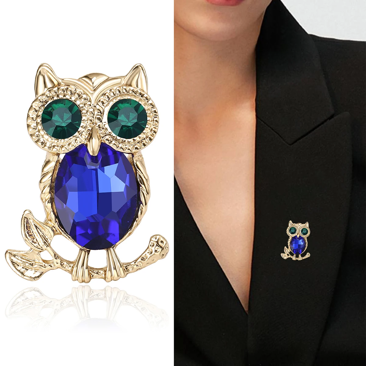 Rhinestone Owl Brooches for Wo - огляд і ціна Women'S Accessories Categories