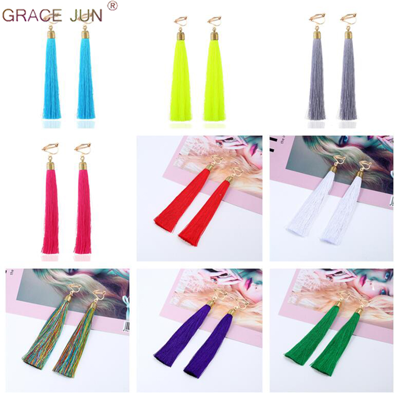 12cm&5.1'' Long Tassel Fiber C - огляд і ціна Tassel Earrings Boho