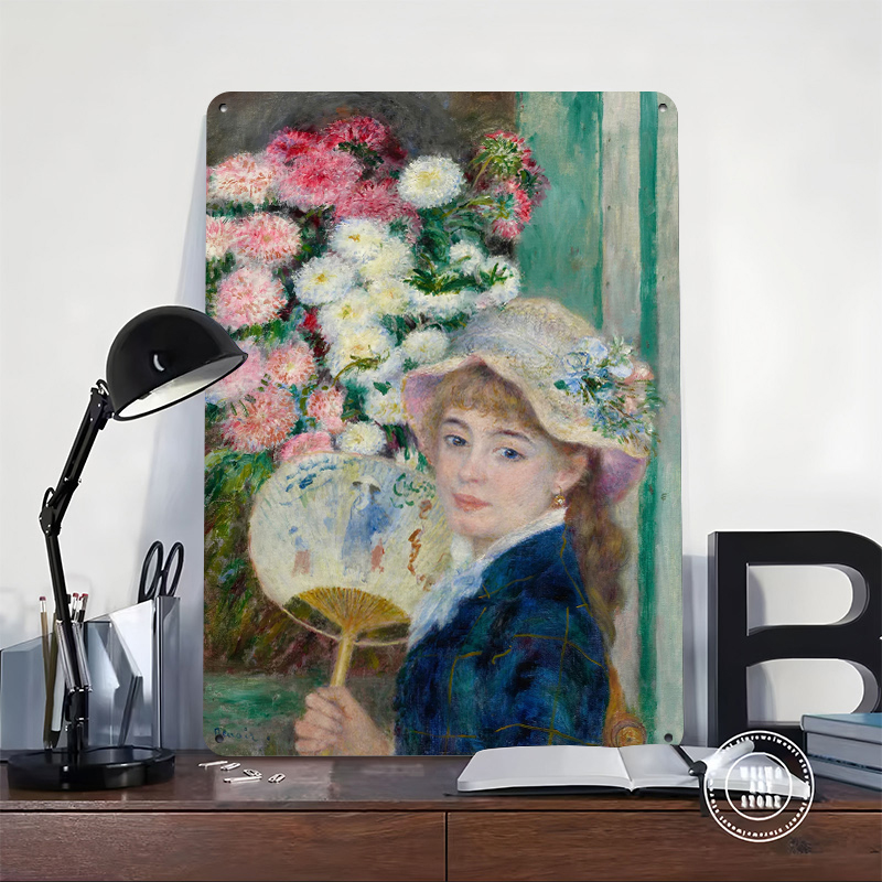 Young Woman With Fan and Flowe - огляд і ціна Women Accessories Poster