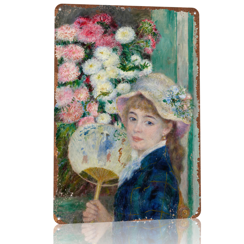 Young Woman With Fan and Flowe - огляд і ціна Women Accessories Poster