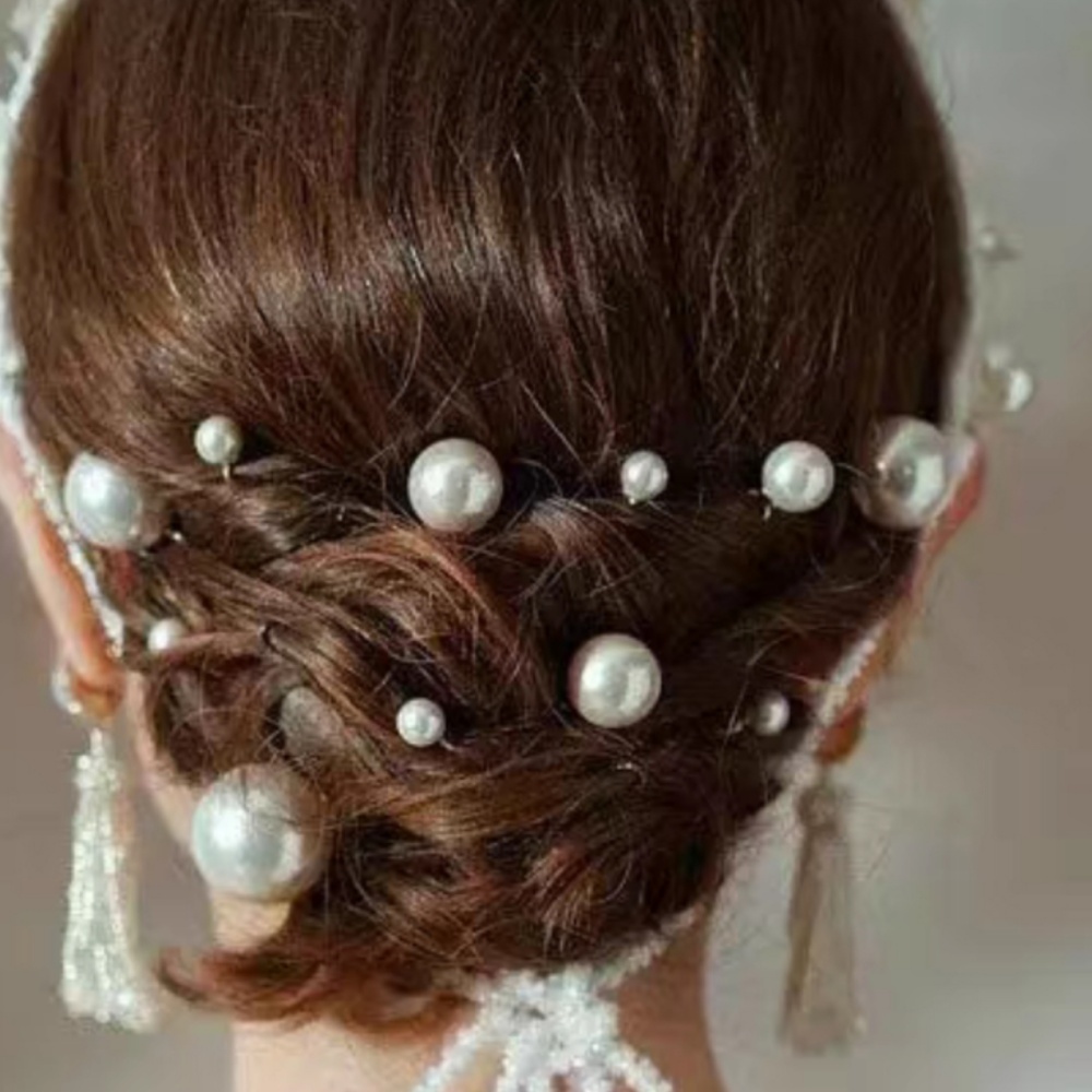 Pearl Crystal Hair Pins Comb S - огляд і ціна Women Accessories Aesthetic