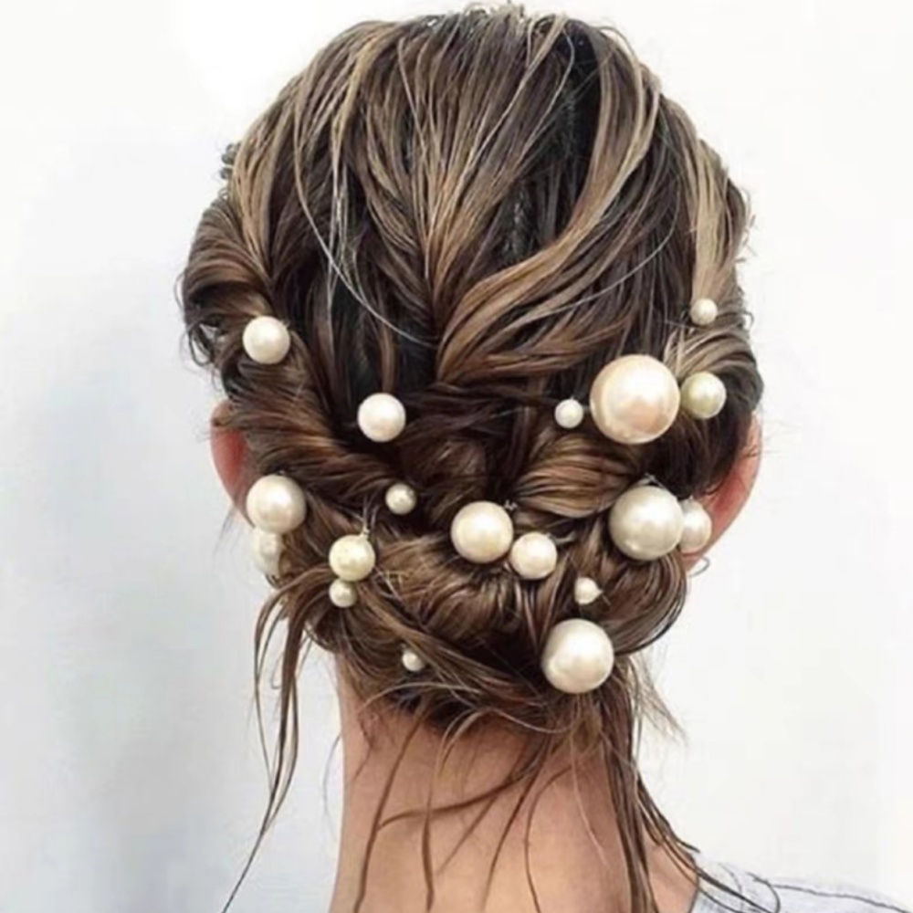 Pearl Crystal Hair Pins Comb S - огляд і ціна Women Accessories Aesthetic
