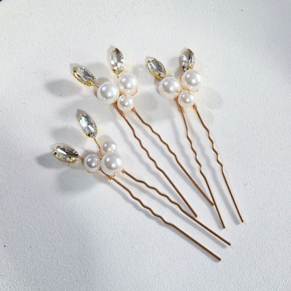 Pearl Crystal Hair Pins Comb S - огляд і ціна Women Accessories Aesthetic