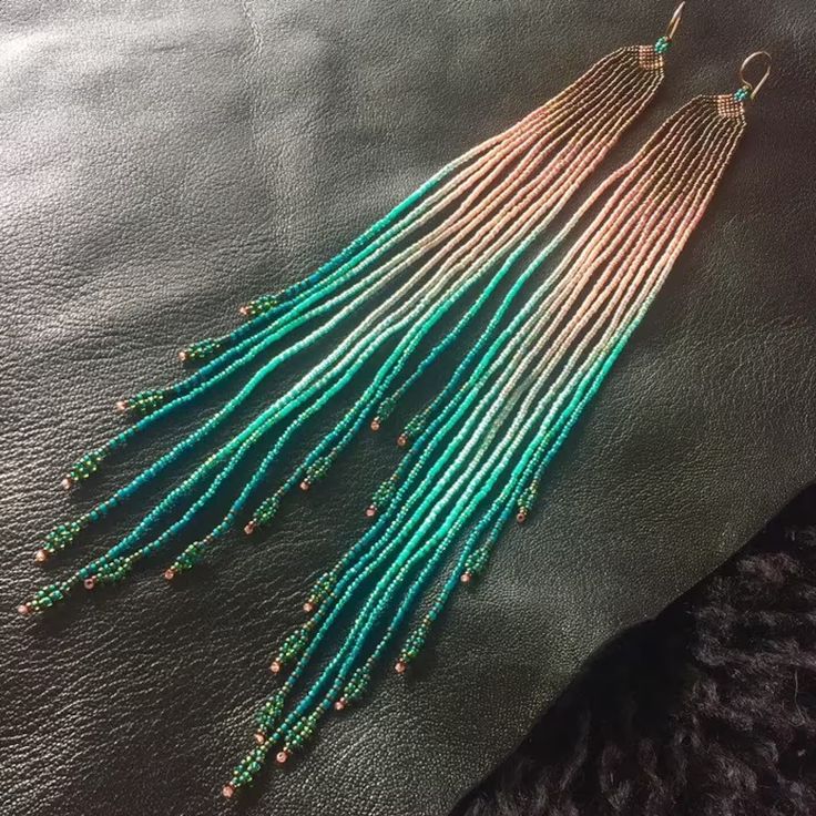 Rice bead earrings Gradient co - огляд і ціна Tassel Earrings Boho