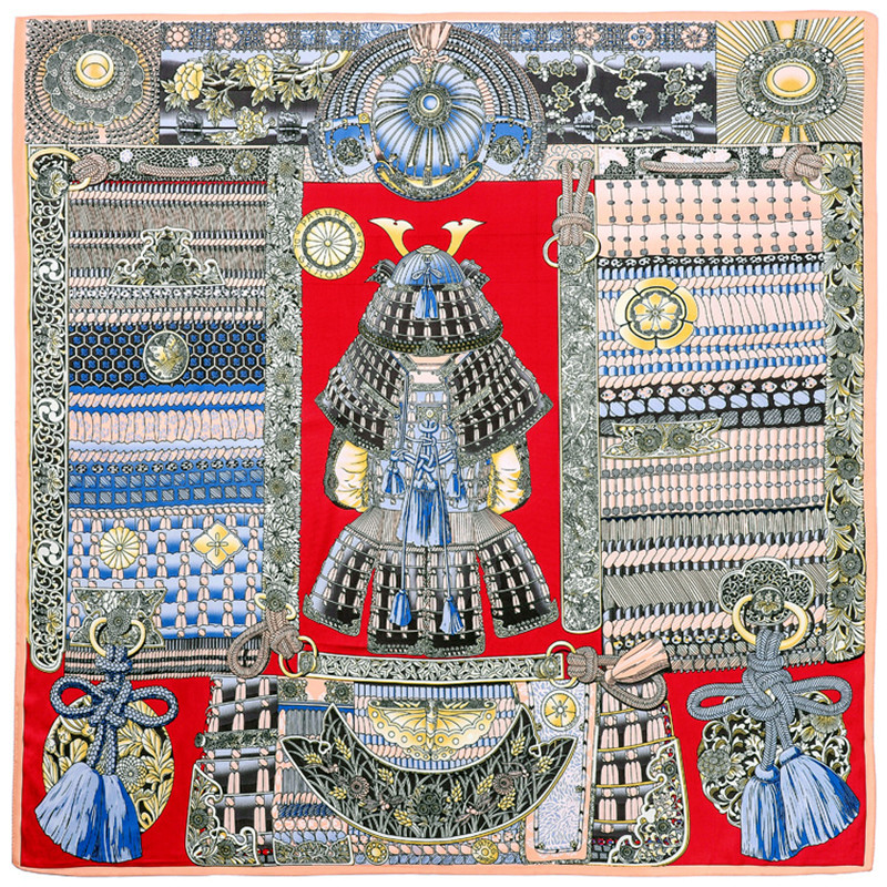 2024 New Design Court Armor Sc - огляд і ціна Silk Scarf Square