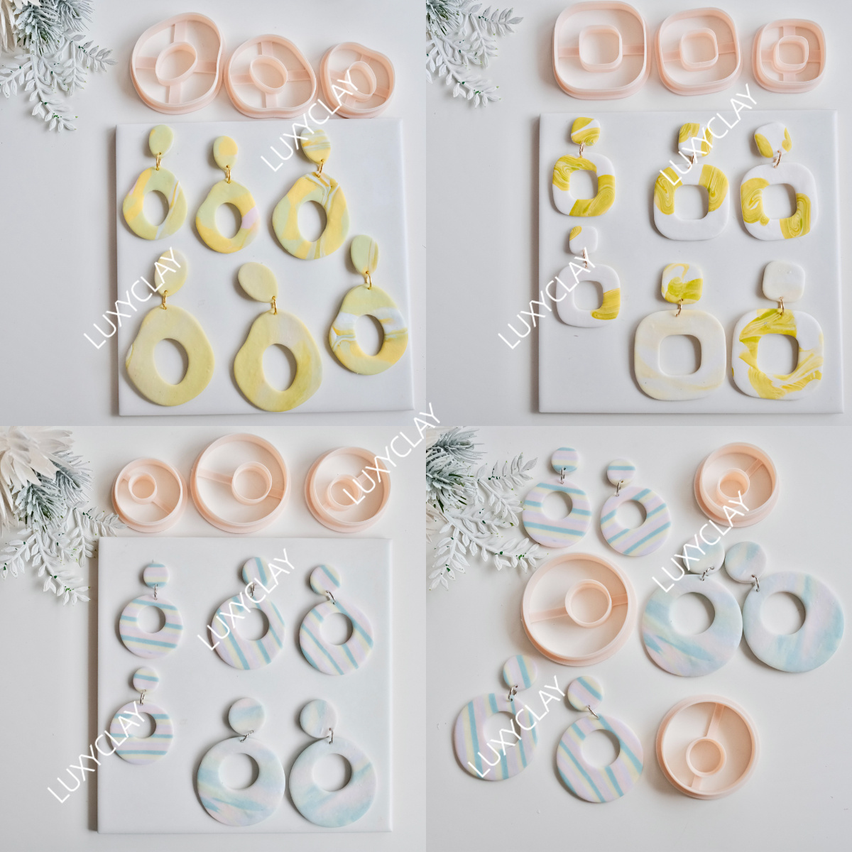 3pcs Hollow Circle Square Donu - огляд і ціна Tassel Earrings Boho