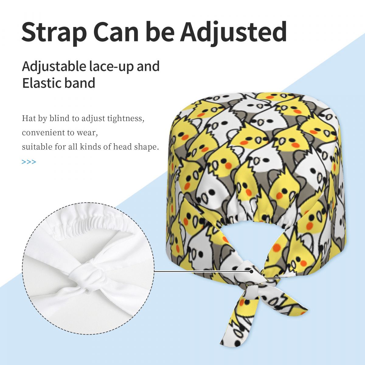 Scrub Caps Too Many Birds Cock - огляд і ціна Women Accessories Poster
