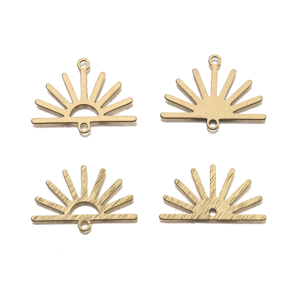 10Pcs Textured Raw Brass Half  - огляд і ціна Tassel Earrings Boho