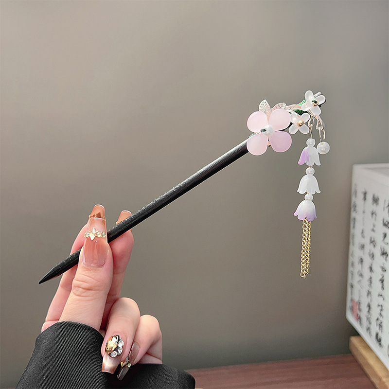 Classic Tassel Hair Stick Blac - огляд і ціна Women Accessories Aesthetic