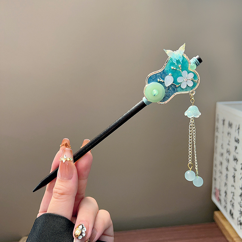 Classic Tassel Hair Stick Blac - огляд і ціна Women Accessories Aesthetic