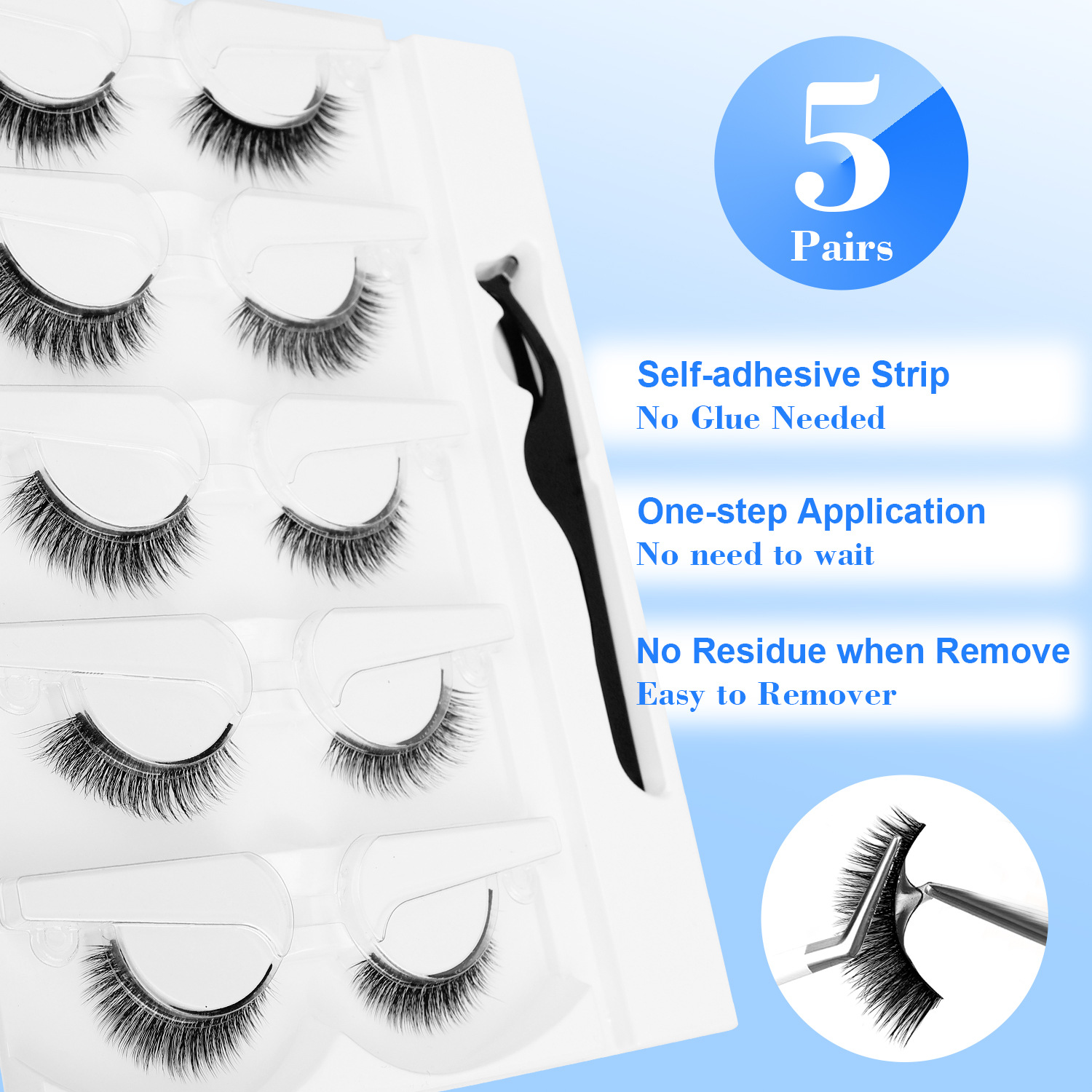 5 Pairs Glue-free Self-adhesiv - огляд і ціна Women Accessories Clearance